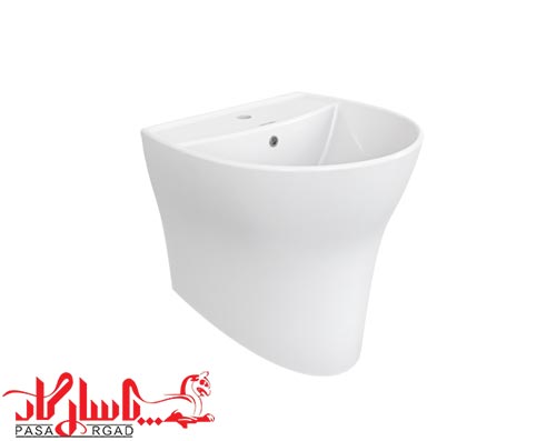 روشویی دیواری نیم پایه ویکتوریا چینی کرد40*38