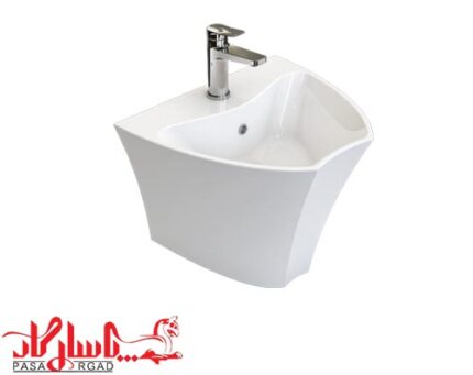 روشویی دیواری نیم پایه چینی کرد لیندا