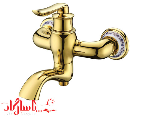 کرومات شیر دوش (حمام) مدل ویکتوریا طلایی 13804G