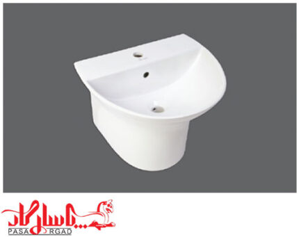 روشویی دیواری نیم پایه چینی کرد کانسپت