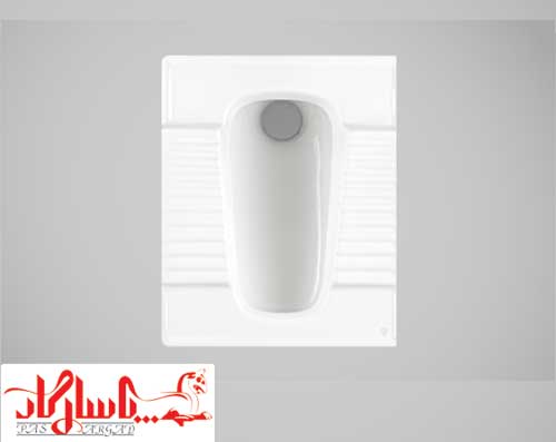 کاسه توالت چینی کرد لاندیس تخت ریم بسته طبی