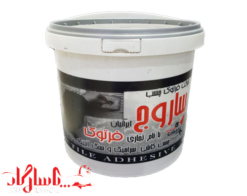 چسب ۱۲ کیلویی سوپر ساروج فرتوک با درب طوسی