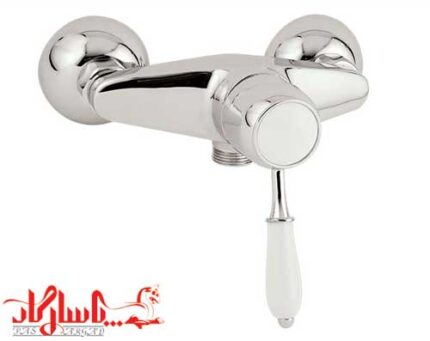 شیر افتابه کرومات مدل فانتزی دسته سفید