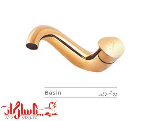 هودین شیر روشویی مدل بلونا طلایی