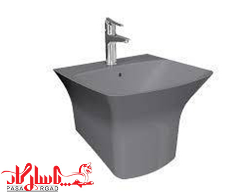روشویی دیواری نیم پایه چینی کردمدل آرتا طوسی