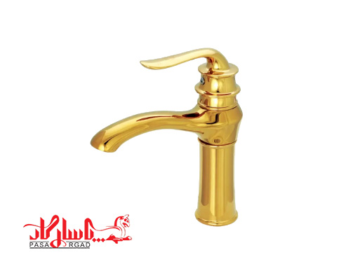 شیر روشویی کرومات مدل پاریس طلایی