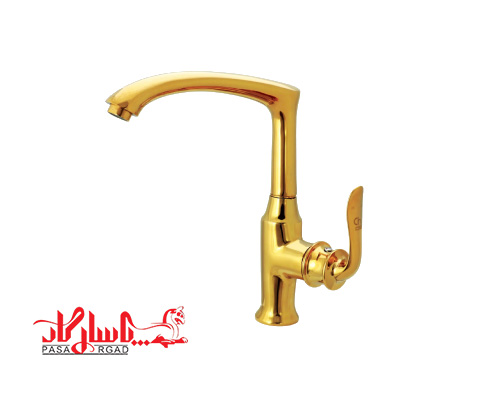 شیر ظرفشویی کرومات مدل پاریس طلایی
