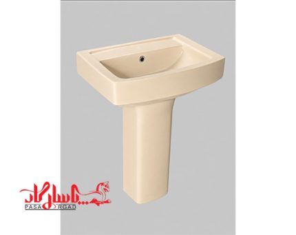 روشویی چینی کرد دافنه 60 رنگ نخودی